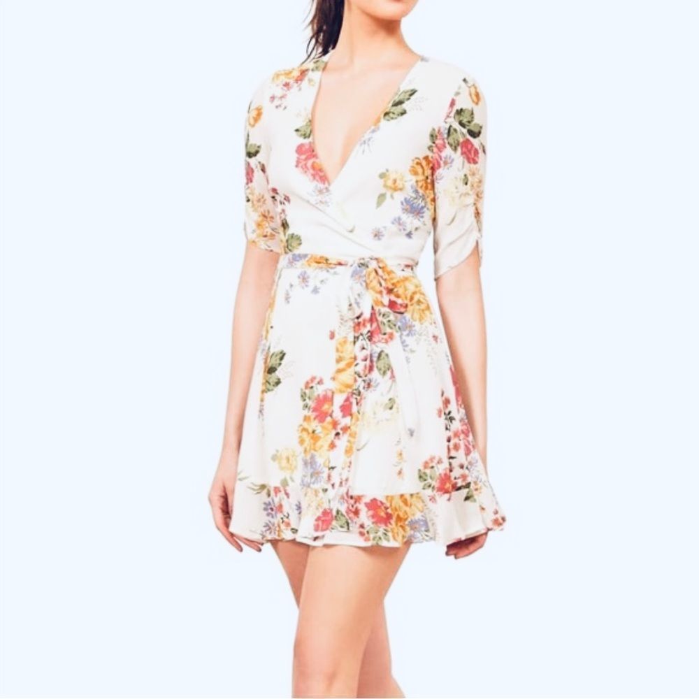 REFORMATION dress Monica floral wrap